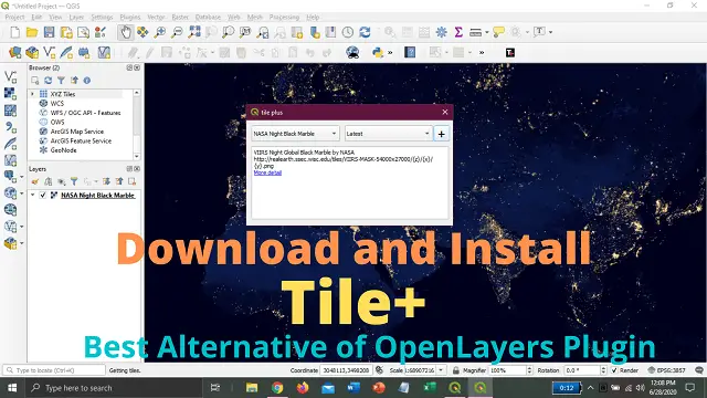 Download and Install Tile Plus Plugin in QGIS