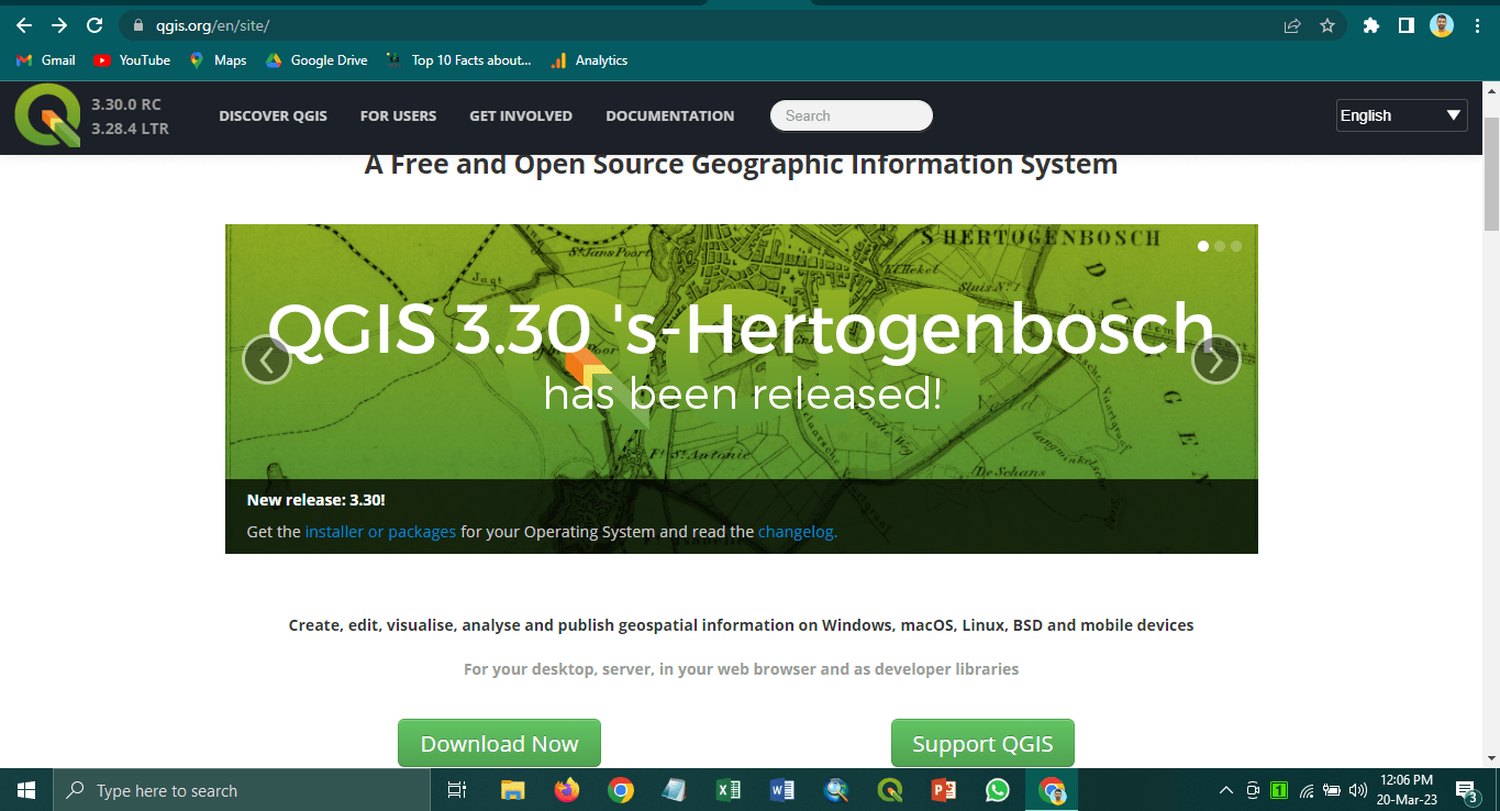 Visit QGIS Official Website
