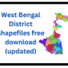 West Bengal District Shapefiles free download (updated)