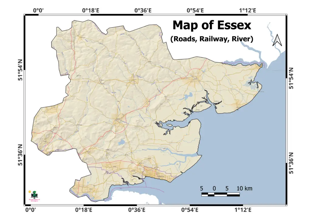 Images for Map of Essex (Free Download) - Geographical Analysis