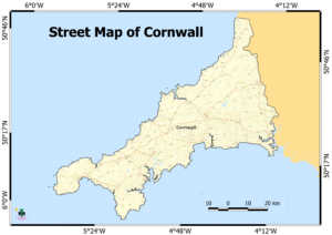 New Map of Cornwall (Free Download) - Geographical Analysis