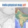 India Physical Map pdf