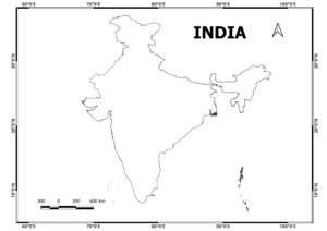 India map outline pdf