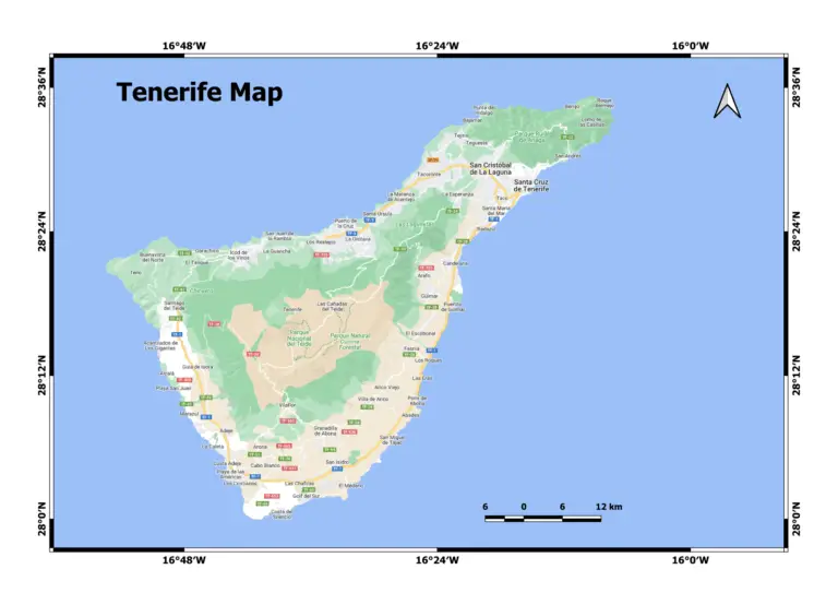 Tenerife Map download