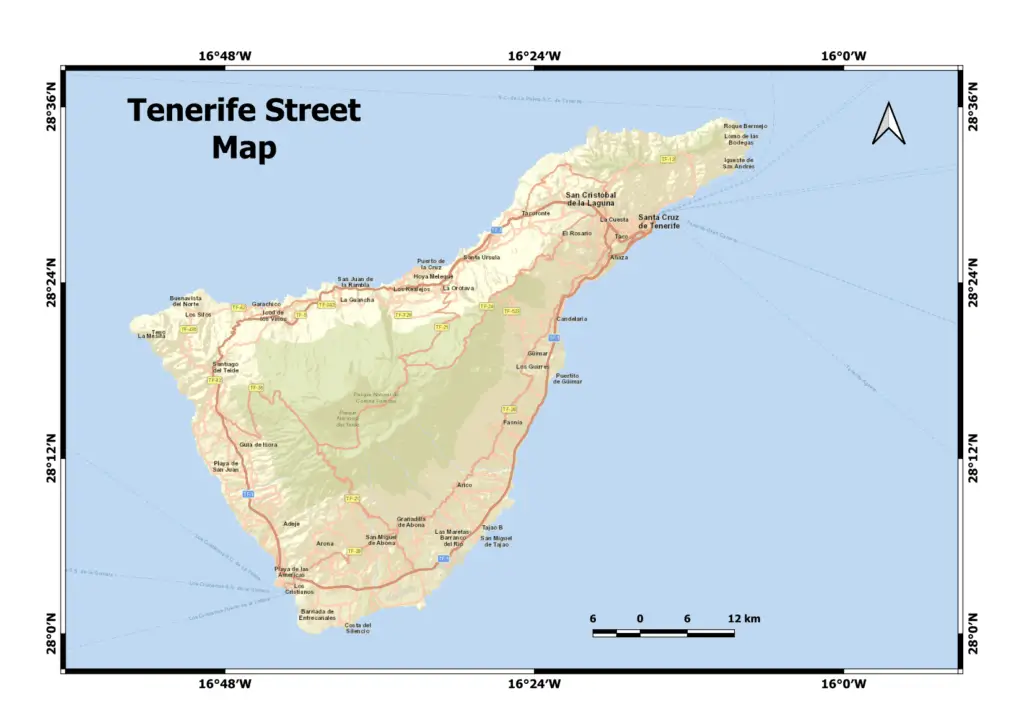 Tenerife Street Map