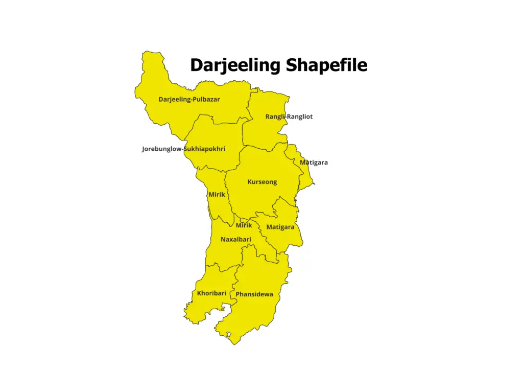 Darjeeling blocks shapefile