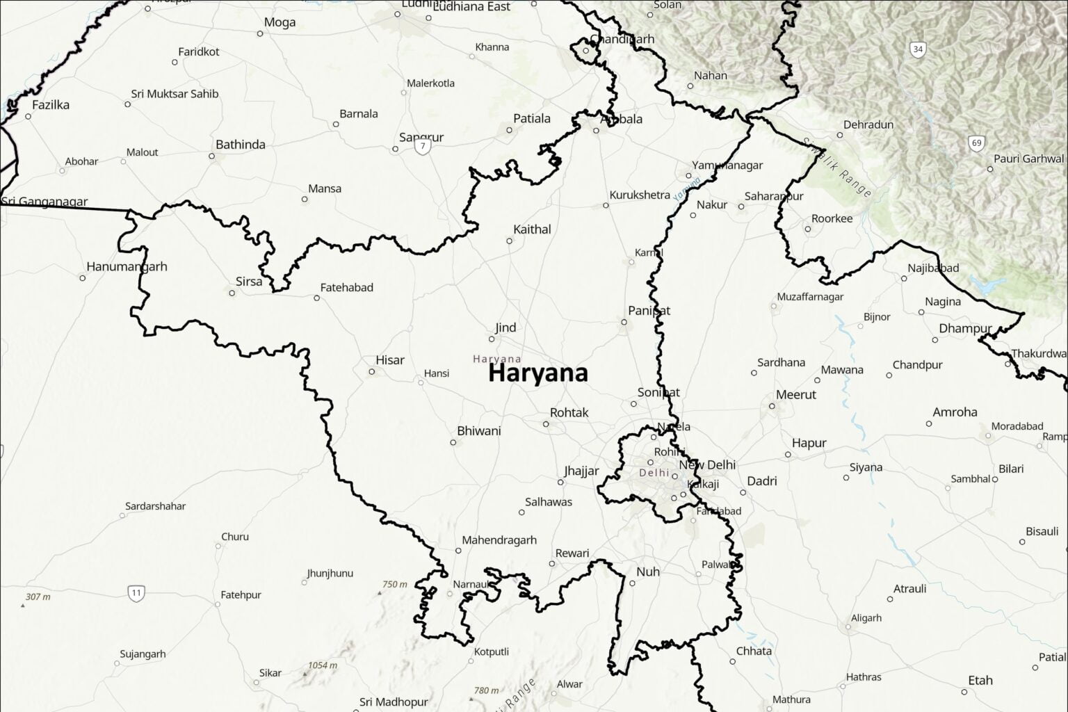 Geography of Haryana - Important Overviews and Facts - Geographical ...