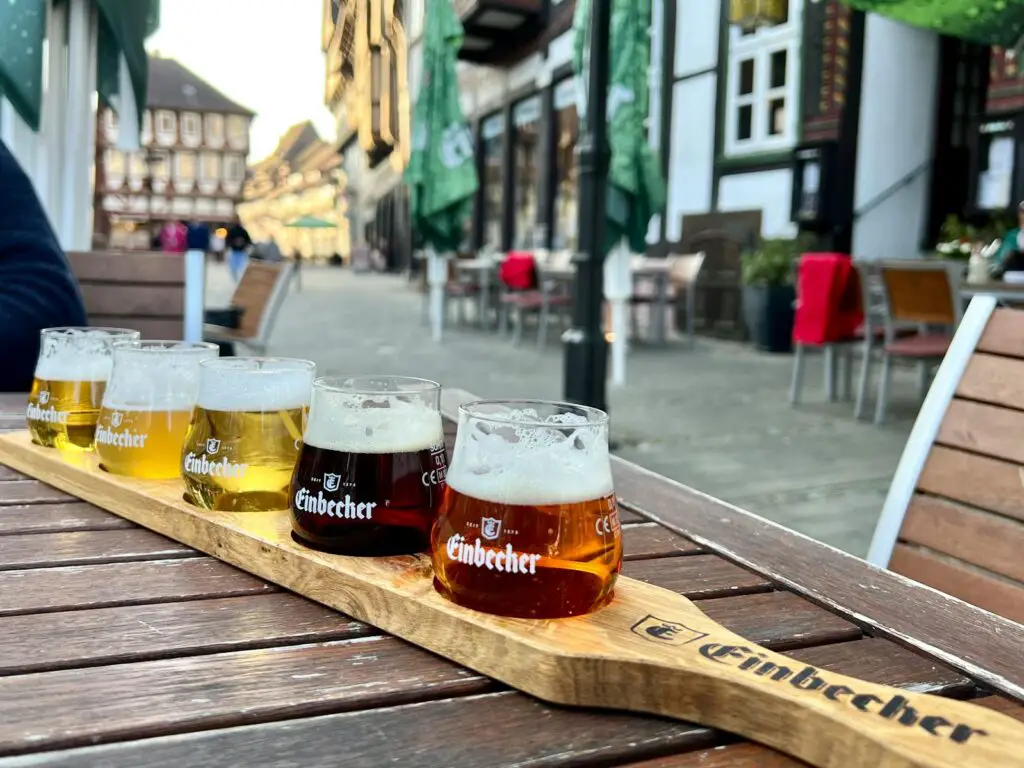 Beer and pretzels