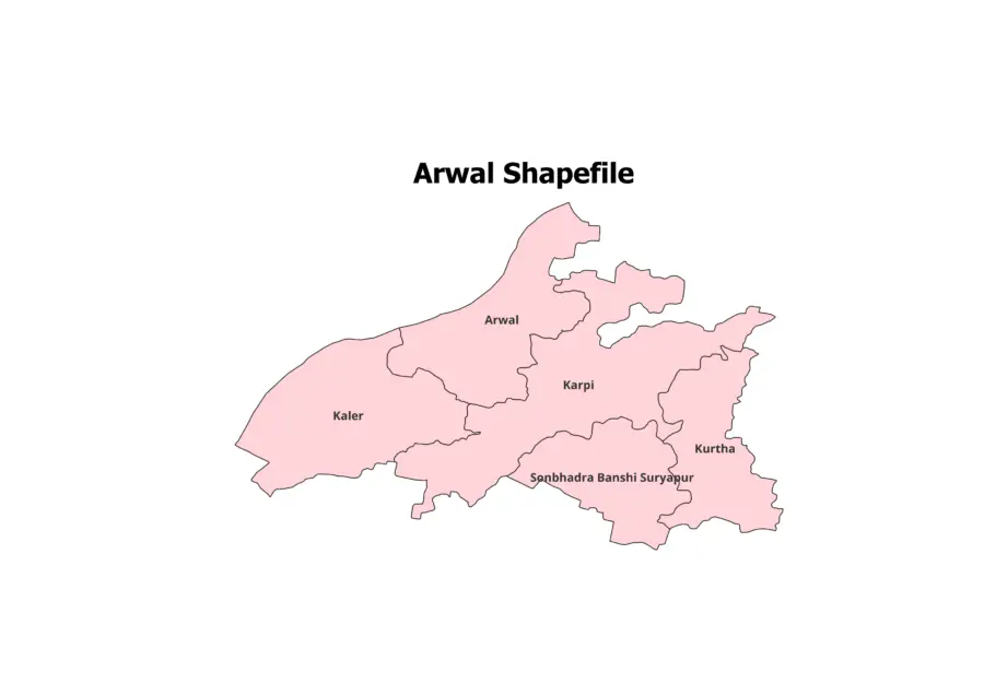 Arwal District Shapefile 2025 (Blocks Included)