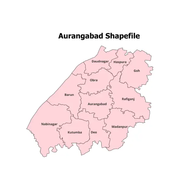 Aurangabad District Shapefile 2025 (Blocks Included)