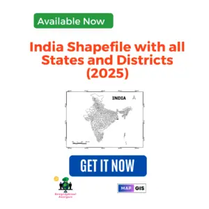 India Shapefile with all States and Districts (2025)