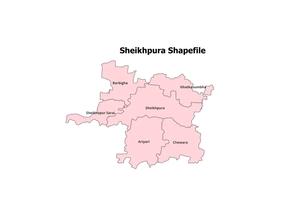 Sheikhpura District Shapefile 2025 (Blocks Included)