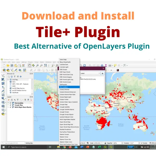 Download and Install Tile Plus Plugin in QGIS