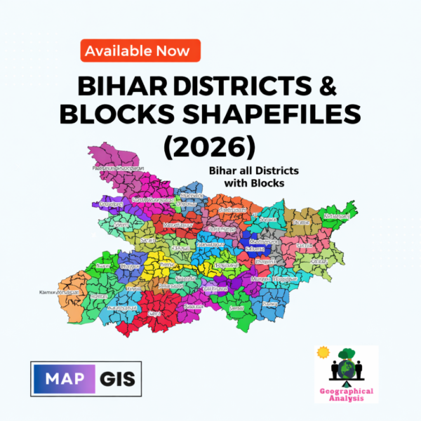 Bihar Shapefile with all districts