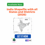 India Shapefile with all States and Districts