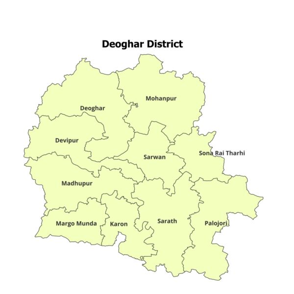 Deoghar District shapefile
