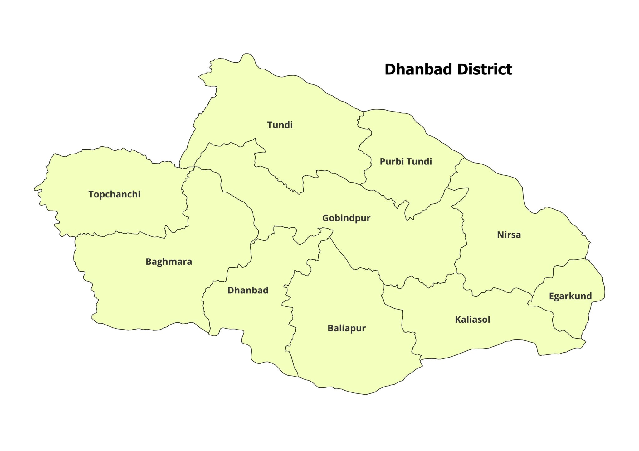 Dhanbad District Shapefile