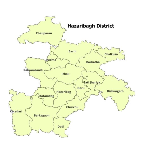Hazaribagh District shapefile