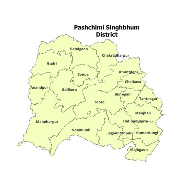 Pashchimi Singhbhum District shapefile