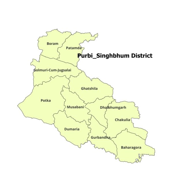 Purbi Singhbhum District shapefile