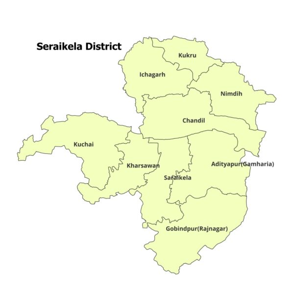 Seraikela District shapefile